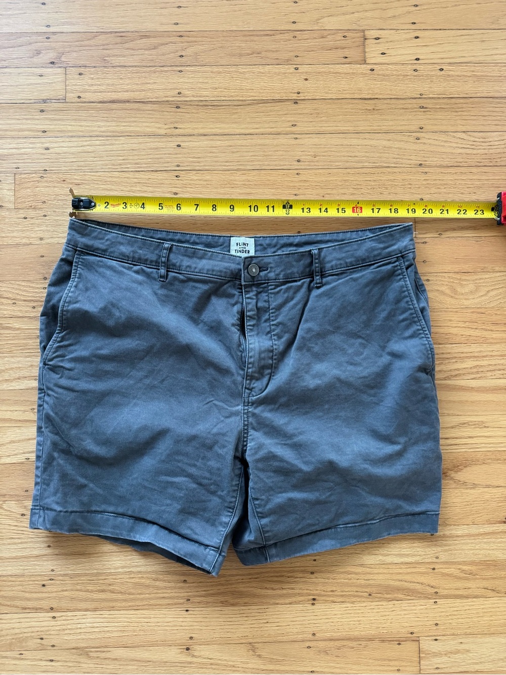 Flint and Tinder 365 Shorts Men’s 38 Grey Cotton Stretch Chino